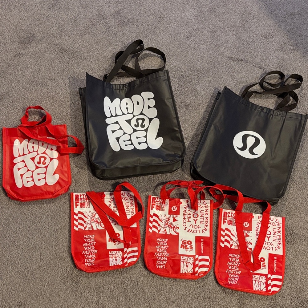 7 Lululemon Reusable reusable Tote Bags